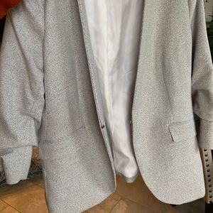 H&M ruched sleeve blazer